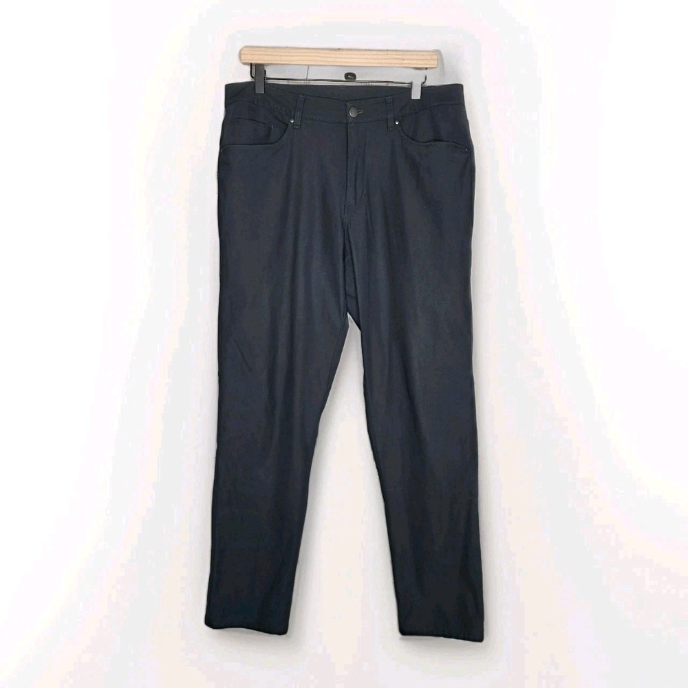 Lululemon ABC Pants Mens Size 36 Black Classic Warpstreme Casual Active Wear